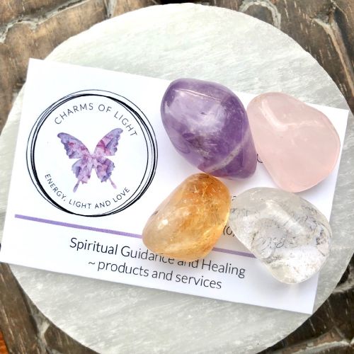 Crystal Meditation Music Package With Tumble Stones